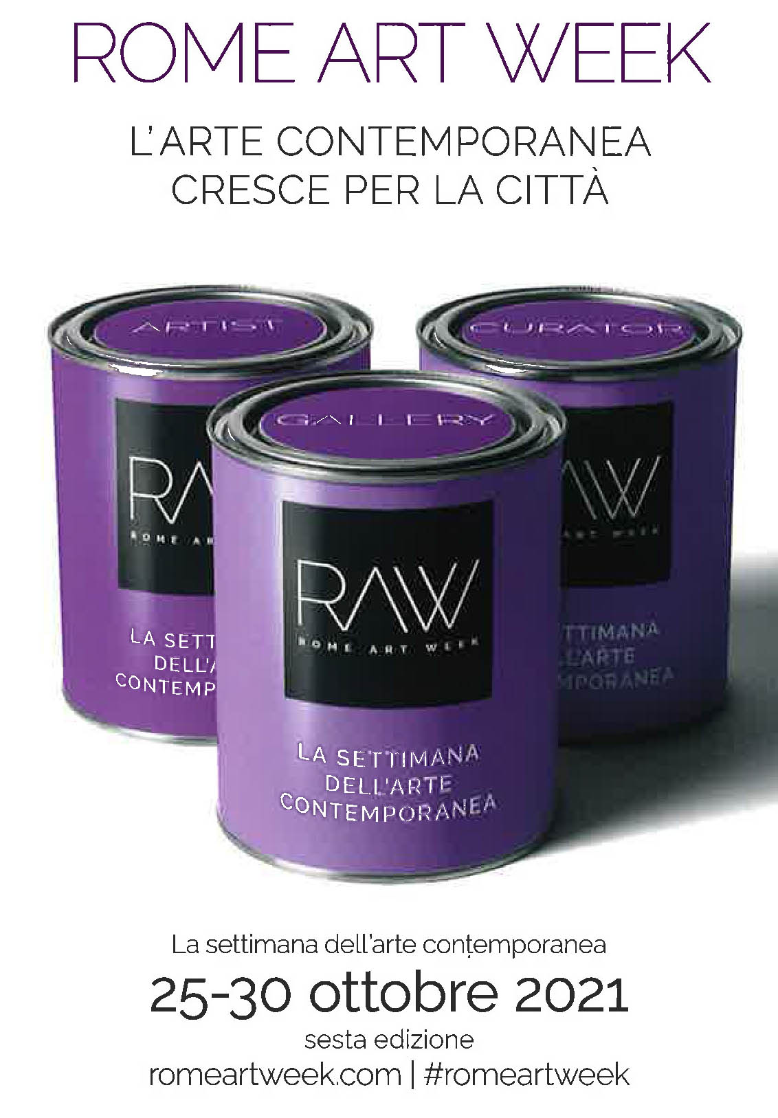 Invito Rome Art Week 2021, Roma