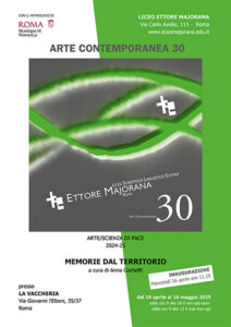 Locandina della mostra Memorie dal territorio, Roma